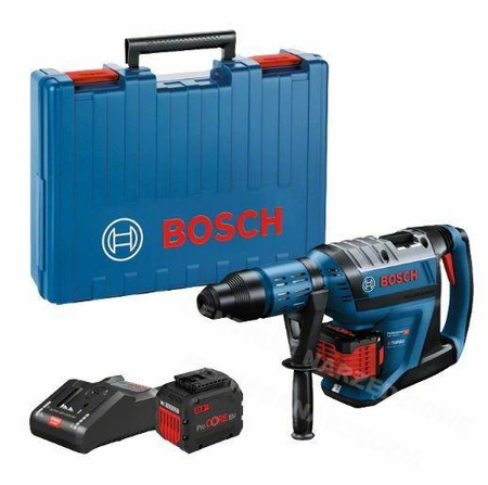 BOSCH Akumulatorowy młot udarowo-obrotowy biturbo z uchwytem SDS MAX GBH 18V-45 C 2x12,0Ah Procore