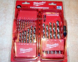 MILWAUKEE Wiertła do metalu HSS-G Thunderweb komplet 19 sztuk 1-10mm