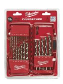 MILWAUKEE Wiertła do metalu HSS-G Thunderweb komplet 19 sztuk 1-10mm