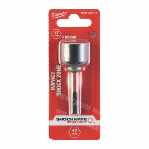 MILWAUKEE Końcówka z nasadką magnetyczna HEX 17mm (65mm)