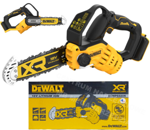 DEWALT Pilarka łańcuchowa akumulatorowa 18V, prowadnica 20cm