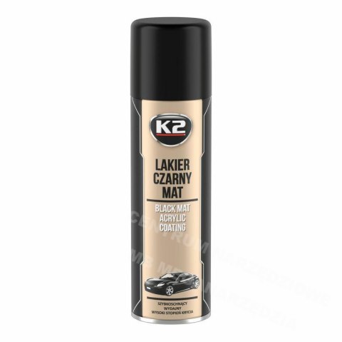 K2 Acrylic quick-drying varnish black matt 500ml