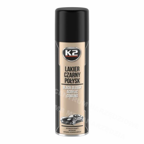 K2 Acrylic quick-drying varnish black gloss 500ml