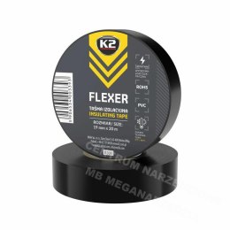 Изолента K2 Flexer большая черная 19мм x 20м