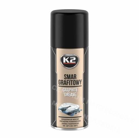 K2 Graphite Grease 400ml for Surfaces Working Under Heavy Loads