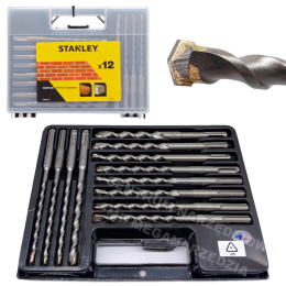 STANLEY SDS-Plus drill bit set 12 pcs.