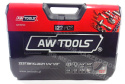 AWTOOLS Zestaw kluczy i narzędzi 122 elementy 1/2" / 1/4"