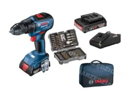 BOSCH Wkrętarka GSR 18V-50 2x2,0Ah 50/24Nm BL +43 ACC Torba