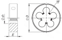 FANAR Narzynka M12 x 1,25 HSS800 DIN 22568