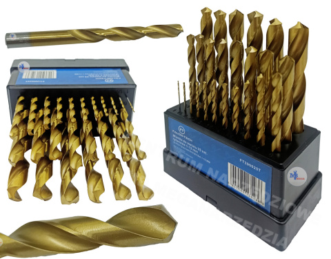 FALON TECH FT390025T HSS drill bit set 1-13mm 25pcs TITANIUM