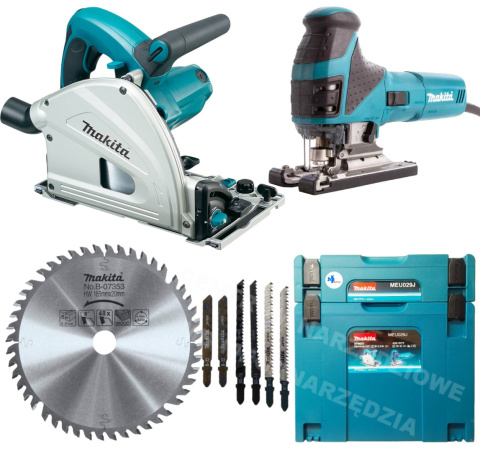 MAKITA COMBO Set Plunge Saw + Jigsaw 230V