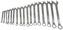 Combination wrench set 6-22mm 17 pcs