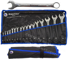 MASTIFF Wrench set 17 pcs. 6-32mm Flat Ring