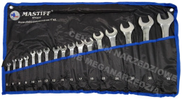 MASTIFF Wrench set 17 pcs. 6-32mm Flat Ring