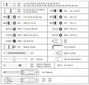 STALCO S-54017 Zestaw kluczy nasadowych 94elm