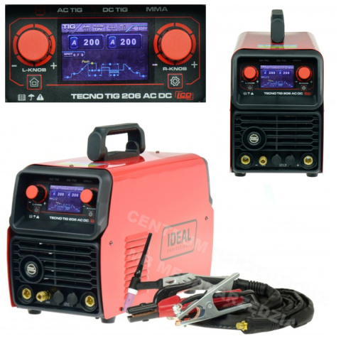 TECNO TIG 206 AC/DC LCD TTIG206ACLCD welding machine