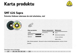 KLINGSPOR Convex Flap Wheel SMT626 SUPRA 125mm gr. 40