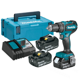 MAKITA Wiertarko-wkrętarka udarowa 18V 50Nm 3x Akumulator 3,0Ah +2x Bit PH1x90mm