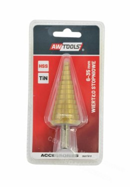 AWTOOLS HSS-TIN Step Drill Bit / 6-35mm