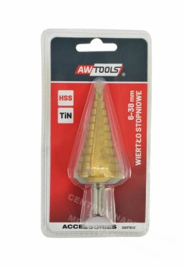 AWTOOLS HSS-TIN Step Drill Bit / 6-38mm