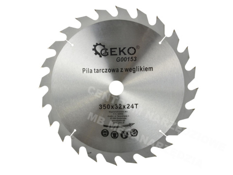 WOOD SAW BLADE 350x32x24T WOOD CARBIDE