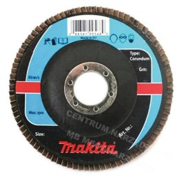 MAKITA Ściernica listkowa CORUNDUM 125x22,23mm P 40 aluminium, stal, metal, drewno