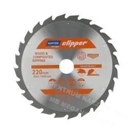 NORTON Circular Saw Blade 220mm x 30mm x 24z wood & ATB composites (2.8 / 1.8)