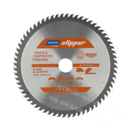 NORTON Circular Saw Blade 225mm x 30mm x 64z wood & ATB composites (2.6 / 1.6)