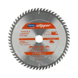 NORTON Circular Saw Blade 250mm x 30mm x 60z laminate & veneer (2.8/2.0)