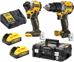 DEWALT COMBO Kit 18V Impact Twister DCD805 + Screwdriver DCF850 2x 5.0Ah Powerstack Battery DCK2050H2T