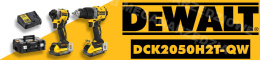 DEWALT Zestaw COMBO 18V Wkętarka udarowa DCD805 + zakrętarka DCF850 2x5,0Ah POWERSTACK DCK2050H2T