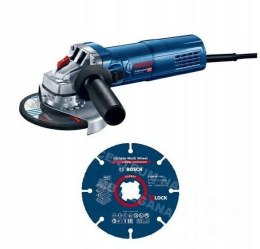 BOSCH Szlifierka kątowa 125mm/ 900W GWS 9-125 S REG.OBR. +tarcza tnąca carbide