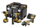 DEWALT Zestaw Combo 18V DCK355P2T (DCD800 + DCH172 + DCG405) 2x Akumulator 5,0Ah Ładowarka