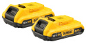 DEWALT 18V Combo Set (Drill Driver DCD778 + Screwdriver DCF787) 2x Battery 2.0Ah + TSTAK II Case