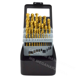 AWTOOLS Metal drill bits HSS-G TITANIUM Set 25pcs. /1,0-13,0mm