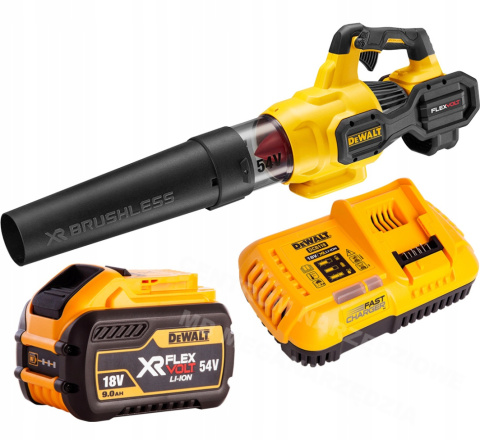 DEWALT Leaf Blower 54V 1x 3.0Ah FLEXVOLT Battery + DCMBA572X1 Charger