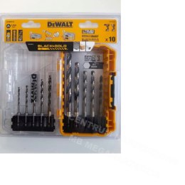 DEWALT Wiertło metal HEX KPL.10szt. 3-10mm Black & Gold