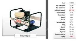 FOGO Portable Generator FH 5001 230V 4,5kW, HONDA