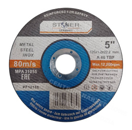 STONER Metal Cutting Disc 125x1.2x22.23mm INOX