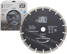 INTER-VIS Diamond blade 230x22,2 Segmented for concrete, ceramics, hollow bricks