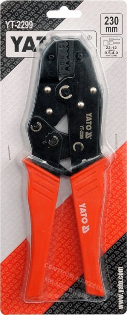 CRIMP PLIERS FOR CONNECTORS 0.5-4mm YT-2299