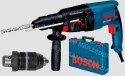 BOSCH Młotowiertarka z opcją kucia 800W 2,7J + dodatkowy uchwyt GBH 2-26 DFR