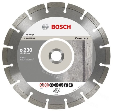 BOSCH TARCZA DIAMENTOWA 115x22 SEG CONCRETE BOSCH