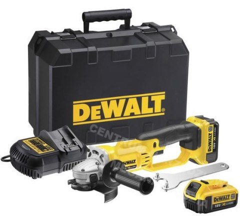 DEWALT Szlifierka kątowa 18V 125mm 2 x 4,0Ah XR LI-ION DCG412M2 DEWALT