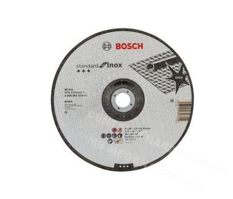 BOSCH TARCZA DO METALU 230 x 1,6mm STANDARD FOR INOX BOSCH