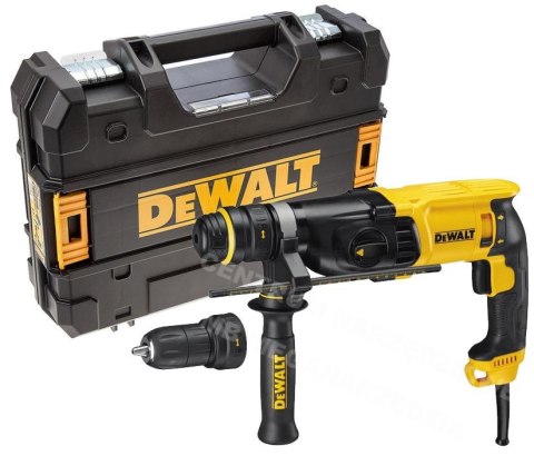 DEWALT MŁOTOWIERTARKA Z OPCJĄ KUCIA 800W 2,8J + UCHWYT + KUFER DEWALT