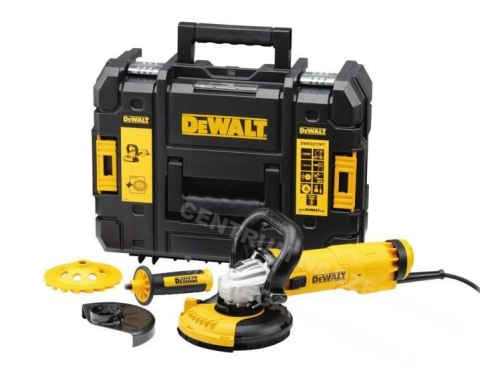 DEWALT SZLIFIERKA KĄTOWA 1200W 125mm WALIZKA TASTAK + OSŁONA DWE46150 + TARCZA DIAMENTOWA DWE4217KT DEWALT