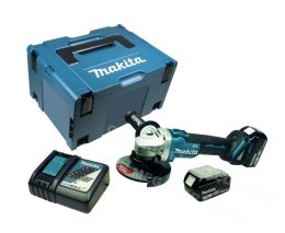 MAKITA SZLIFIERKA KĄTOWA 18V 125mm 2 x 5,0Ah LI-ION BEZSZCZOTKOWA WALIZKA MAKPAC DGA506RTJ MAKITA