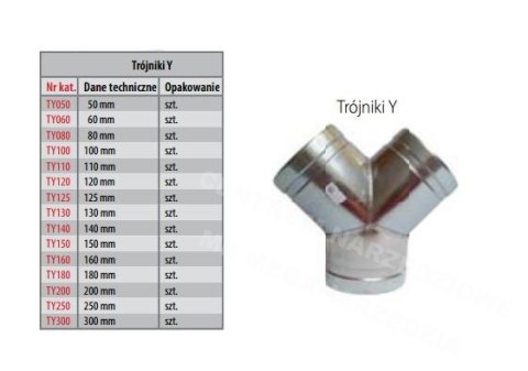 PROMA Trójnik typ "Y" 100mm