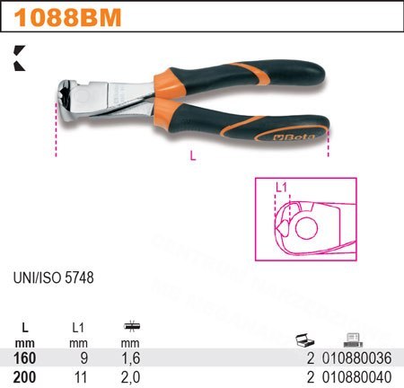 BETA SZCZYPCE TNĄCE CZOŁOWE 160MM 1088BM/160